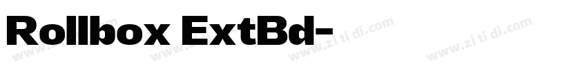 Rollbox ExtBd字体转换